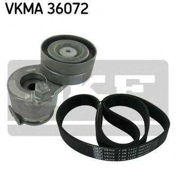 VKMA 36072 SKF Комплект поликлинових ременів (з роликами)1